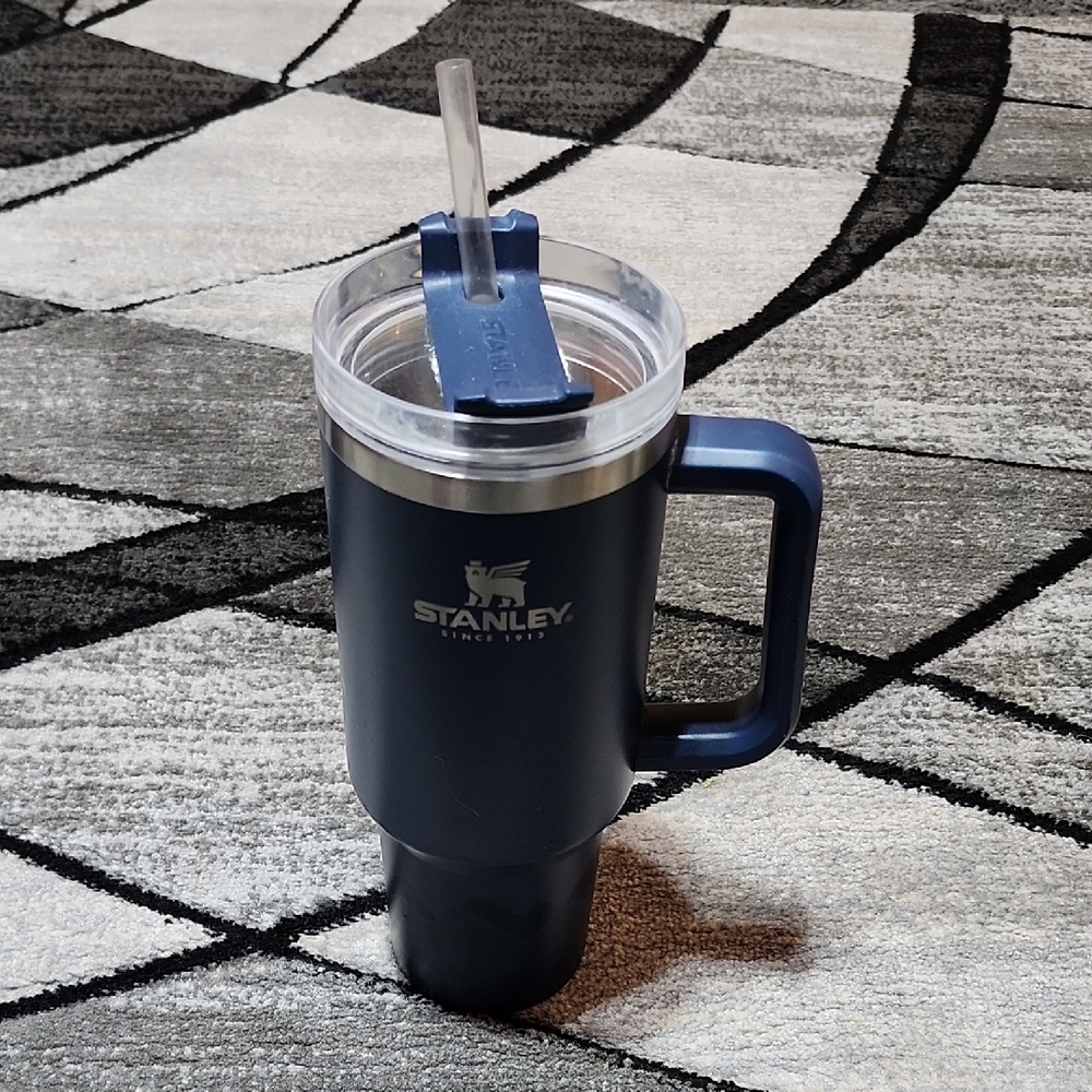 STANLEY QUENCHER H2.0 FLOW-STATE NAVY BLUE DUSK LANDSCAPE MOUNTAINS TUMBLER PFIR